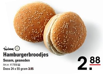 Aanbiedingen Hamburgerbroodjes - TRESBONNE - Geldig van 15/02/2017 tot 06/03/2017 bij Sligro