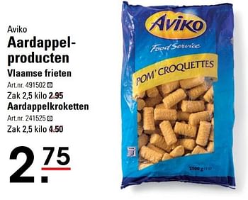 Aanbiedingen Aardappel- producten - Aviko - Geldig van 15/02/2017 tot 06/03/2017 bij Sligro