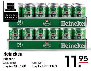 Aanbiedingen Heineken pilsener - Heineken - Geldig van 15/02/2017 tot 06/03/2017 bij Sligro