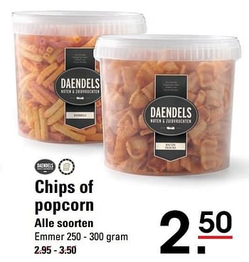 Aanbiedingen Chips of popcorn - Daendels - Geldig van 15/02/2017 tot 06/03/2017 bij Sligro