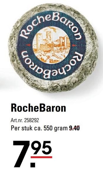 Aanbiedingen Rochebaron - Roche Baron - Geldig van 15/02/2017 tot 06/03/2017 bij Sligro