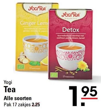 Aanbiedingen Yogi tea - Yogi Tea - Geldig van 15/02/2017 tot 06/03/2017 bij Sligro