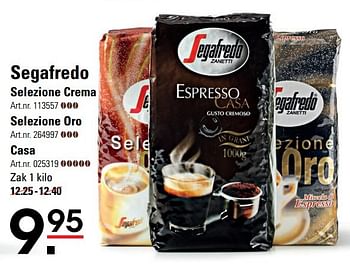 Aanbiedingen Segafredo selezione crema - Segafredo - Geldig van 15/02/2017 tot 06/03/2017 bij Sligro