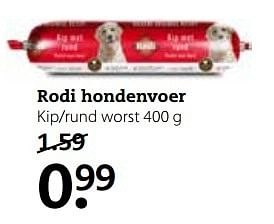 Aanbiedingen Rodi hondenvoer - Rodi - Geldig van 20/02/2017 tot 05/03/2017 bij Pets Place