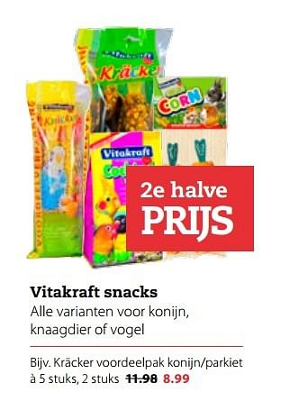 Aanbiedingen Vitakraft snacks - Vitakraft - Geldig van 20/02/2017 tot 05/03/2017 bij Pets Place