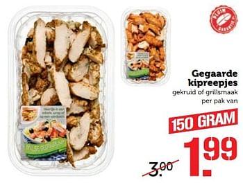 Aanbiedingen Gegaarde kipreepjes gekruid of grillsmaak - Huismerk - Coop - Geldig van 27/02/2017 tot 05/03/2017 bij Coop