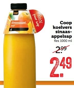 Aanbiedingen Coop koelvers sinaasappelsap - Huismerk - Coop - Geldig van 27/02/2017 tot 05/03/2017 bij Coop