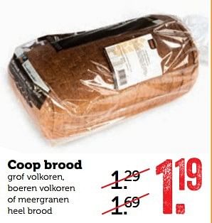 Aanbiedingen Coop brood - Huismerk - Coop - Geldig van 27/02/2017 tot 05/03/2017 bij Coop