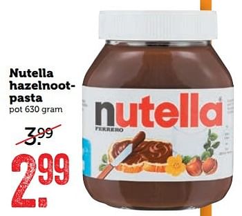 Aanbiedingen Nutella hazelnootpasta - Nutella - Geldig van 27/02/2017 tot 05/03/2017 bij Coop