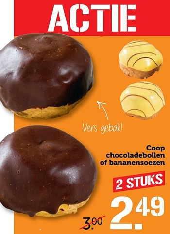 Aanbiedingen Coop chocoladebollen of bananensoezen - Huismerk - Coop - Geldig van 27/02/2017 tot 05/03/2017 bij Coop