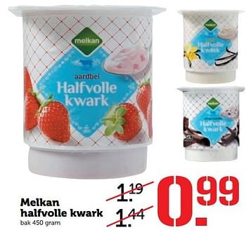 Aanbiedingen Melkan halfvolle kwark - Melkan - Geldig van 27/02/2017 tot 05/03/2017 bij Coop