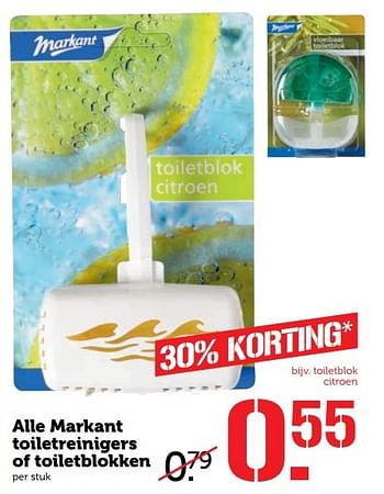 Aanbiedingen Alle markant toiletreinigers of toiletblokken - Markant - Geldig van 27/02/2017 tot 05/03/2017 bij Coop