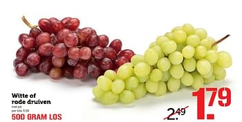 Aanbiedingen Witte of rode druiven - Huismerk - Coop - Geldig van 27/02/2017 tot 05/03/2017 bij Coop