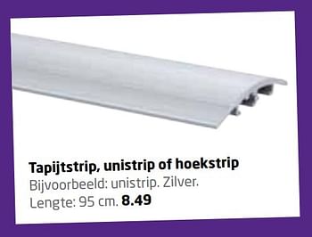 Aanbiedingen Tapijtstrip, unistrip of hoekstrip - Huismerk - Formido - Geldig van 20/02/2017 tot 05/03/2017 bij Formido