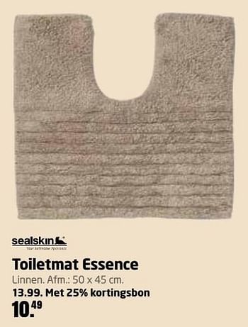 Aanbiedingen Toiletmat essence - Sealskin - Geldig van 20/02/2017 tot 05/03/2017 bij Formido