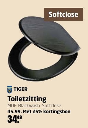 Aanbiedingen Toiletzitting - Tiger - Geldig van 20/02/2017 tot 05/03/2017 bij Formido