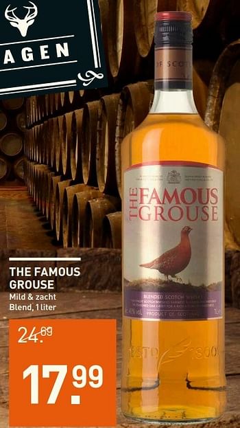 Aanbiedingen The famous grouse mild + zacht - The Famous Grouse - Geldig van 20/02/2017 tot 05/03/2017 bij Gall & Gall