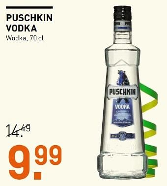 Aanbiedingen Puschkin vodka - Puschkin - Geldig van 20/02/2017 tot 05/03/2017 bij Gall & Gall