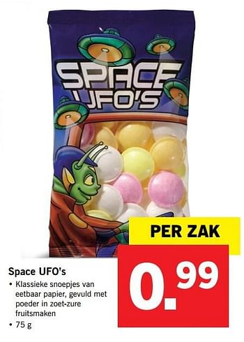 Aanbiedingen Space ufo`s - Huismerk - Lidl - Geldig van 26/02/2017 tot 05/03/2017 bij Lidl