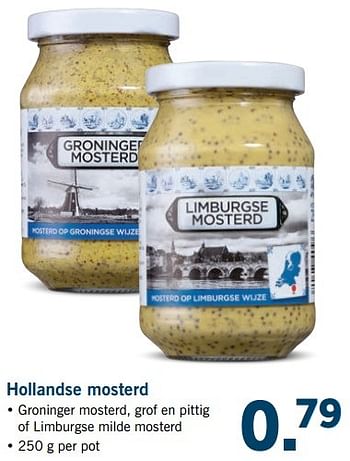Aanbiedingen Hollandse mosterd - Huismerk - Lidl - Geldig van 26/02/2017 tot 05/03/2017 bij Lidl