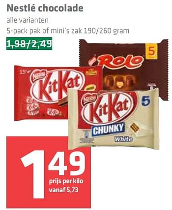 Aanbiedingen Nestlé chocolade - Nestlé - Geldig van 23/02/2017 tot 01/03/2017 bij Spar