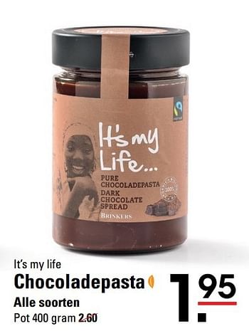 Aanbiedingen Chocoladepasta - Fair Trade - Geldig van 15/02/2017 tot 06/03/2017 bij Sligro