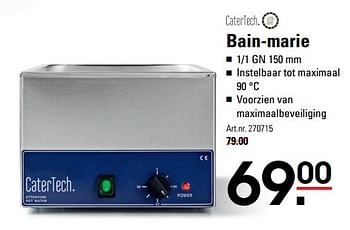 Aanbiedingen Catertech bain-marie - Catertech - Geldig van 15/02/2017 tot 06/03/2017 bij Sligro