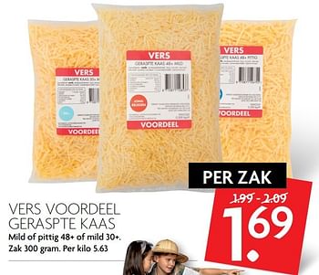 Aanbiedingen Vers voordeel geraspte kaas - Huismerk - Deka Markt - Geldig van 26/02/2017 tot 04/03/2017 bij Deka Markt