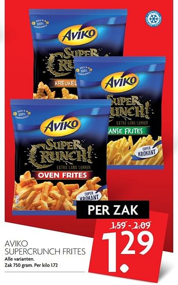 Aanbiedingen Aviko supercrunch frites - Aviko - Geldig van 26/02/2017 tot 04/03/2017 bij Deka Markt