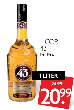 Aanbiedingen Licor 43 - Licor 43 - Geldig van 26/02/2017 tot 04/03/2017 bij Deka Markt