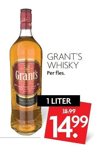 Aanbiedingen Grant`s whisky - Grant's - Geldig van 26/02/2017 tot 04/03/2017 bij Deka Markt