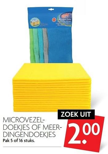 Aanbiedingen Microvezel- doekjes of meer- dingendoekjes - Multy - Geldig van 26/02/2017 tot 04/03/2017 bij Deka Markt