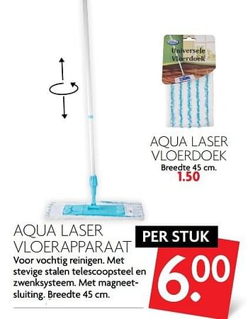 Aanbiedingen Aqua laser vloerapparaat - Aqua Laser  - Geldig van 26/02/2017 tot 04/03/2017 bij Deka Markt