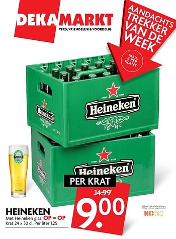 Aanbiedingen Heineken - Heineken - Geldig van 26/02/2017 tot 04/03/2017 bij Deka Markt