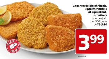 Aanbiedingen Gepaneerde kipschnitzels, kipsatéschnitzels of kipkrokantschnitzels - Huismerk - Jan Linders - Geldig van 27/02/2017 tot 05/03/2017 bij Jan Linders