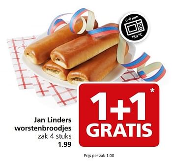 Aanbiedingen Jan linders worstenbroodjes - Huismerk - Jan Linders - Geldig van 27/02/2017 tot 05/03/2017 bij Jan Linders