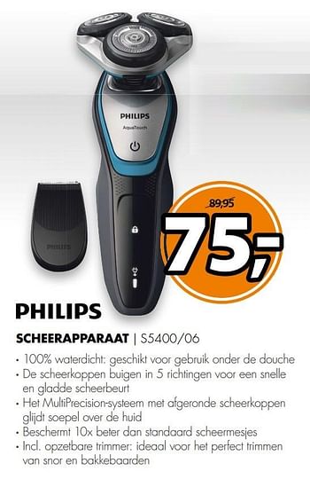 Aanbiedingen Philips scheerapparaat s5400-06 - Philips - Geldig van 26/02/2017 tot 05/03/2017 bij Expert