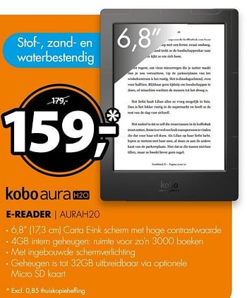 Aanbiedingen Kobo e-reader aurah20 - Kobo - Geldig van 26/02/2017 tot 05/03/2017 bij Expert