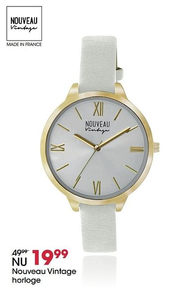 Aanbiedingen Nouveau vintage horloge - Nouveau Vintage - Geldig van 23/02/2017 tot 19/03/2017 bij Lucardi
