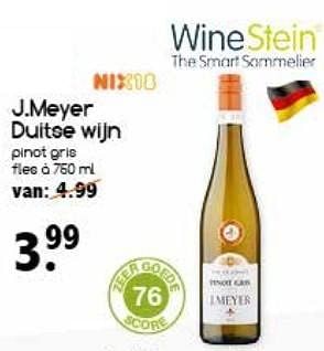 Aanbiedingen J.meyer duitse wijn - Witte wijnen - Geldig van 27/02/2017 tot 04/03/2017 bij Agrimarkt