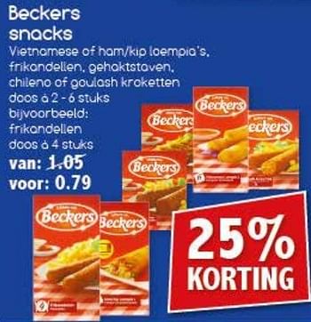 Aanbiedingen Beckers snacks - Beckers - Geldig van 27/02/2017 tot 04/03/2017 bij Agrimarkt