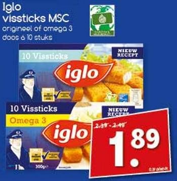 Aanbiedingen Iglo vissticks - Iglo - Geldig van 27/02/2017 tot 04/03/2017 bij Agrimarkt