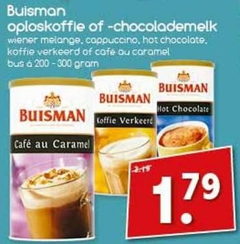 Aanbiedingen Buisman oploskoffie ok -chocolademelk - Buisman - Geldig van 27/02/2017 tot 04/03/2017 bij Agrimarkt