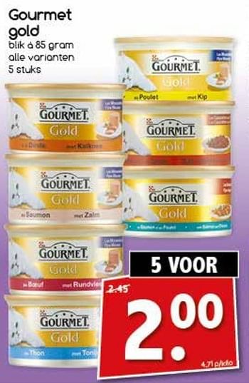 Aanbiedingen Gourmet gold - Purina - Geldig van 27/02/2017 tot 04/03/2017 bij Agrimarkt