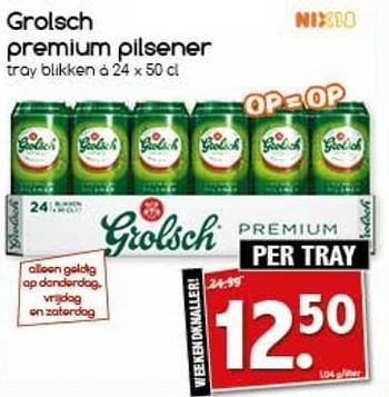 Aanbiedingen Grolsch premium pilsener - Grolsch - Geldig van 27/02/2017 tot 04/03/2017 bij Agrimarkt