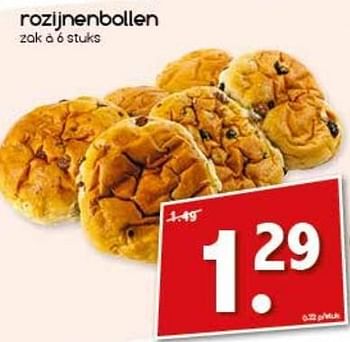 Aanbiedingen Rozijnenbollen - Huismerk - Agrimarkt - Geldig van 27/02/2017 tot 04/03/2017 bij Agrimarkt