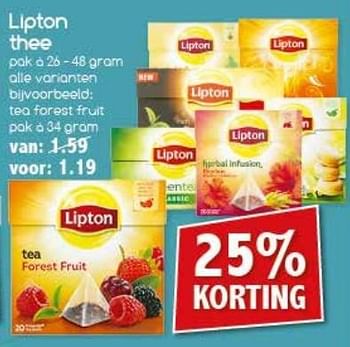 Aanbiedingen Lipton thee - Lipton - Geldig van 27/02/2017 tot 04/03/2017 bij Agrimarkt