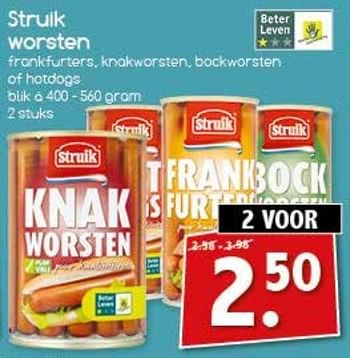 Aanbiedingen Struik worsten - Struik - Geldig van 27/02/2017 tot 04/03/2017 bij Agrimarkt