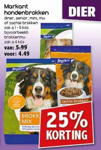 Aanbiedingen Markant hondenbrokken - Markant - Geldig van 27/02/2017 tot 04/03/2017 bij Agrimarkt