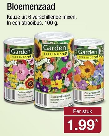 Aanbiedingen Bloemenzaad - Garden Feelings - Geldig van 27/02/2017 tot 05/03/2017 bij Aldi